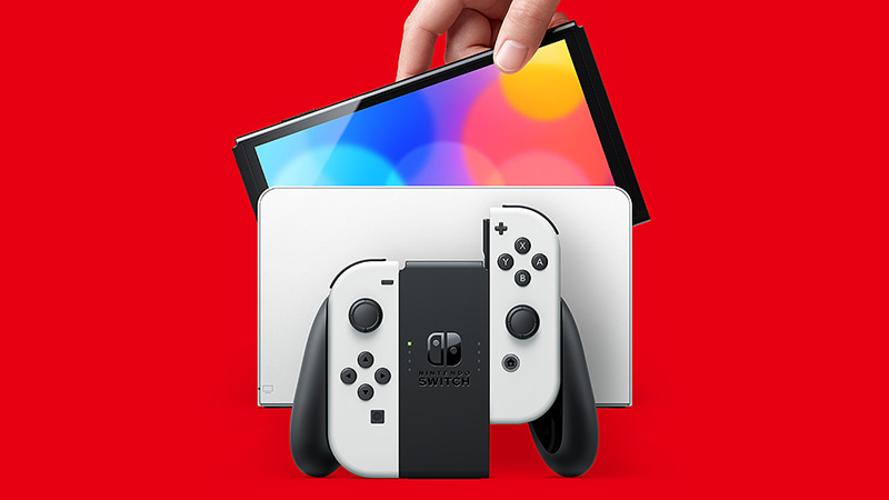 ニンテンドースイッチ　ホワイト Nintendo HEGSKAAAA OLED w/ White Joy-Con White, Nintendo Switch